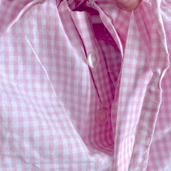 Victoria’s Secret vintage gingham pink & white cotton pj set - Picture 3 of 10
